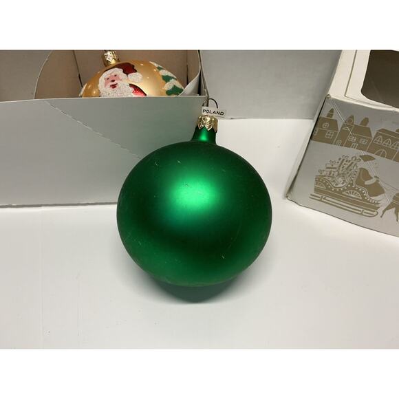 Hand-Decorated Glass Ornaments European-Style Design 3 Ornaments Polish Designed - Picture 13 of 16